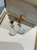 [Clover Jewelry]DREAM MOP 1 DIAMOND EARRINGS