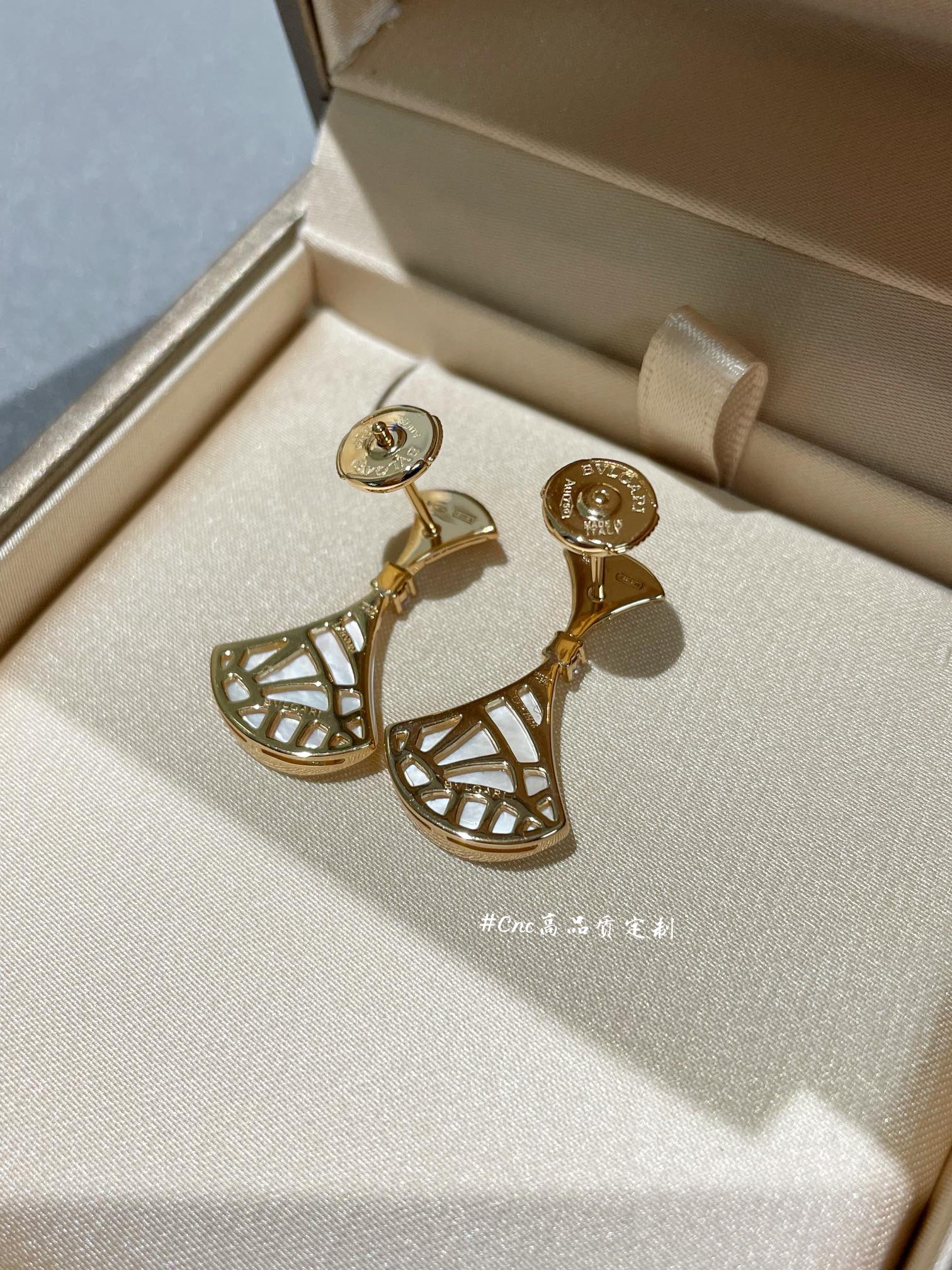 [Clover Jewelry]DREAM MOP 1 DIAMOND EARRINGS
