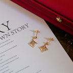 [Clover Jewelry]STAR DIAMONDS EARRINGS GOLD