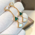 [Clover Jewelry]DREAM EARRINGS 3 MOTIFS MALACHITE MOP PINK GOLD