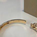 [Clover Jewelry]PANTHERE GOLD DIAMOND OPEN BRACELET