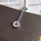 [Clover Jewelry]ZERO 1 BLACK CERAMIC SILVER NECKLACE