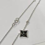 [クローバージュエリー]スター ブラック マザーオブパール ネックレス