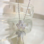 [Clover Jewelry]FLOWER DIAMOND NECKLACE