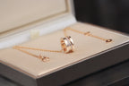 [Clover Schmuck]ZERO 1 ROSÉGOLD DIAMANT HALSKETTE