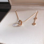 [Clover Jewelry]SERPENTI ANHÄNGER DIAMANT ROSÉGOLD HALSKEТTE