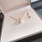 [Clover Jewelry]SERPENTI ANHÄNGER DIAMANT ROSÉGOLD HALSKEТTE