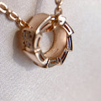 [Clover Jewelry]SERPENTI ANHÄNGER DIAMANT ROSÉGOLD HALSKEТTE