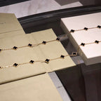 [Clover Jewelry]CLOVER 20 MOTIFS ONYX HALSKETTE