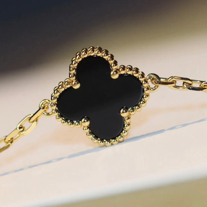 [Clover Jewelry]CLOVER 20 MOTIFS ONYX HALSKETTE