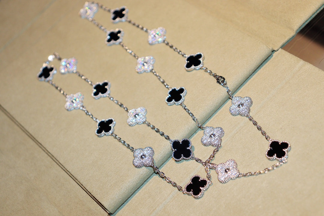 [Clover Jewelry]CLOVER 20 MOTIFS ONYX DIAMOND SILVER