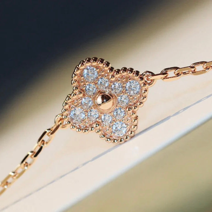 [Clover Jewelry]CLOVER 20 MOTIFS DARK MOP DIAMOND HALSKEJTE