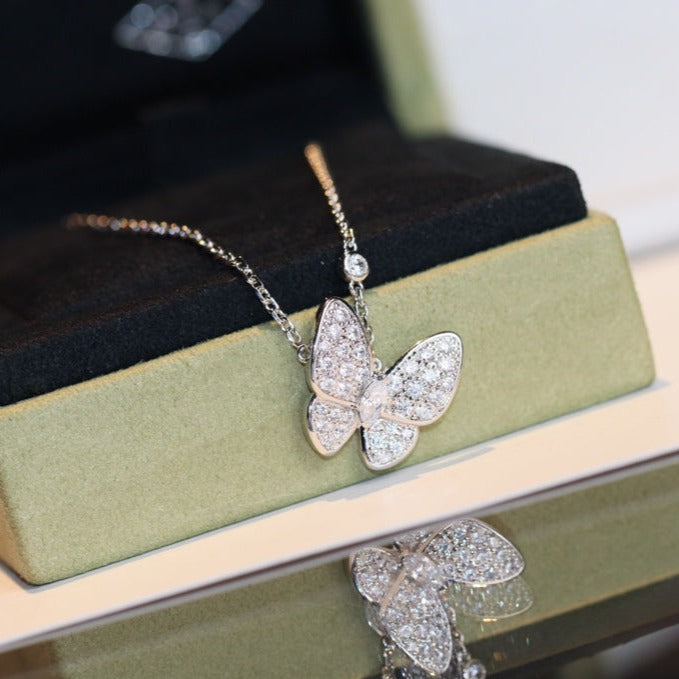 [Clover Jewelry]BUTTERFLY DIAMOND NECKLACE