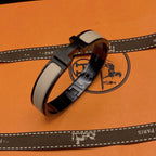 [Clover Jewelry]H BRACELET 12MM BLACK BEIGE CERAMIC