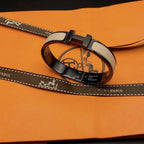 [Clover Jewelry]H BRACELET 12MM BLACK BEIGE CERAMIC