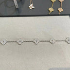 [Clover Jewelry]CLOVER 5 MOTIFS  DIAMANTEN ARMBAND SILBER