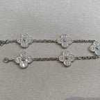 [Clover Jewelry]CLOVER 5 MOTIFS  DIAMANTEN ARMBAND SILBER