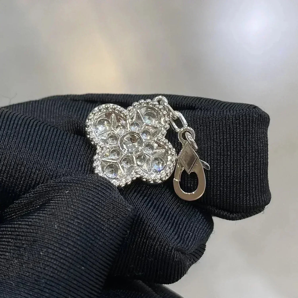 [Clover Jewelry]CLOVER 5 MOTIFS  DIAMANTEN ARMBAND SILBER
