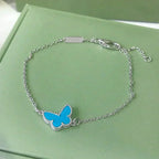 [Clover Jewelry]SCHMETTERLING TÜRKIS SCHMETTERLING ARMBAND SILBER