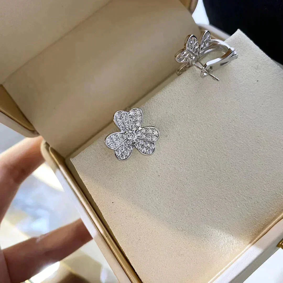 [Clover Jewelry]CLOVER COMOS DIAMOND EARRINGS SILVER