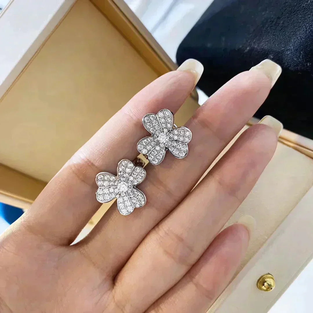 [Clover Jewelry]CLOVER COMOS DIAMOND EARRINGS SILVER