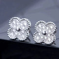 [Clover Jewelry]CLOVER 1 MOTIFS DIAMOND STUD EARRINGS SILVER