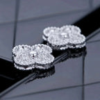 [Clover Jewelry]CLOVER 1 MOTIFS DIAMOND STUD EARRINGS SILVER