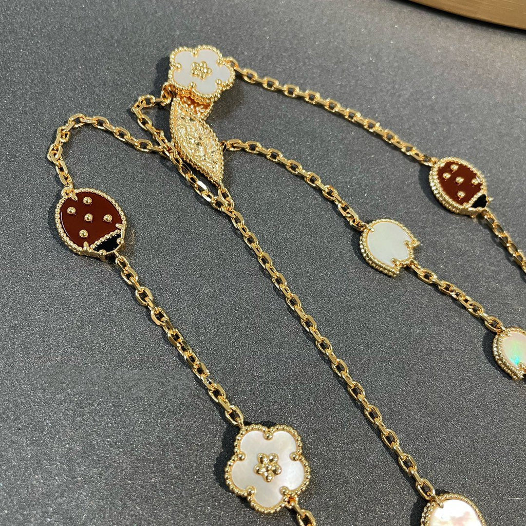 [Clover Jewelry]LUCKY SPRING 15 MOTIFS GOLD NECKLACE