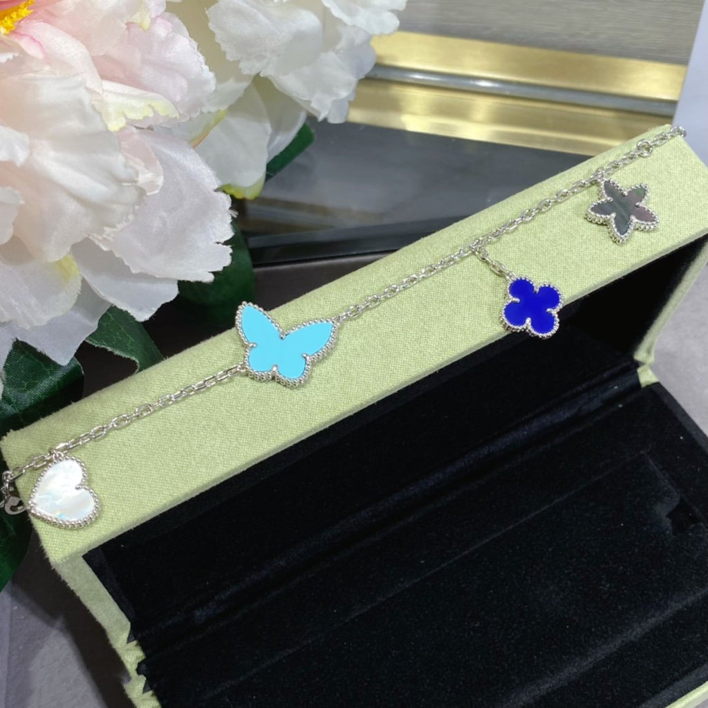 [Clover Jewelry]LUCKY SPRING SILVER BRACELET 4 MOTIF