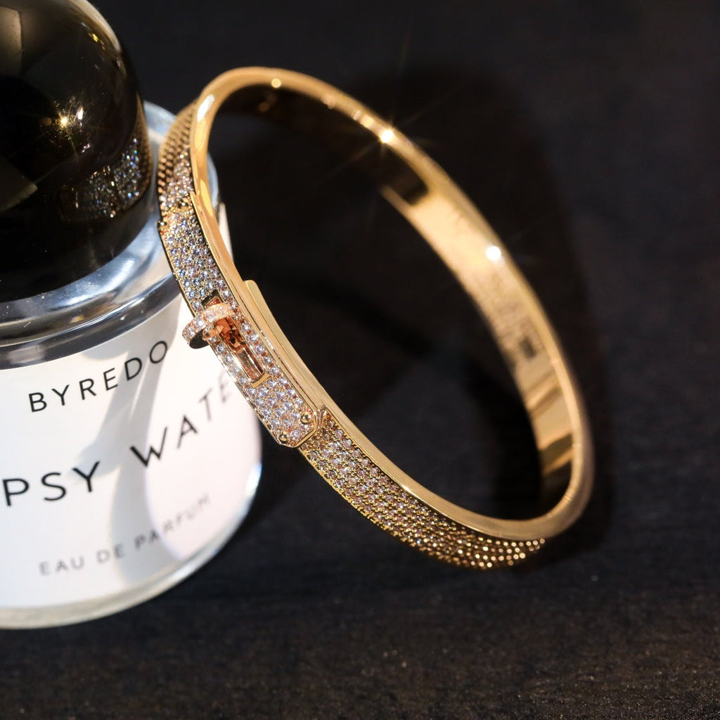 [Clover Jewelry]KELLY BRACELET DIAMOND PAVED