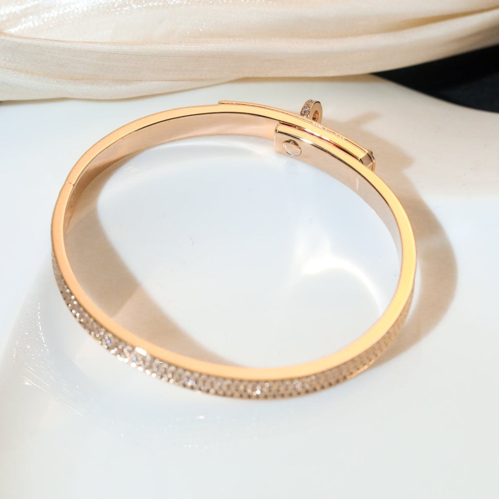 [Clover Jewelry]KELLY BRACELET DIAMOND PAVED