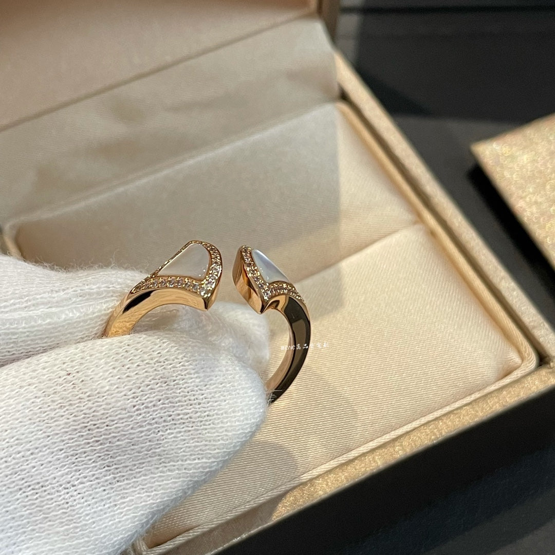 [Clover Jewelry]DREAM MOP DIAMOND OPEN RING