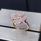 [Clover Jewelry]BUTTERFLY PINK GOLD DIAMOND RING