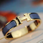 [Clover Jewelry]H BRACELET 12MM BLAU GRAU