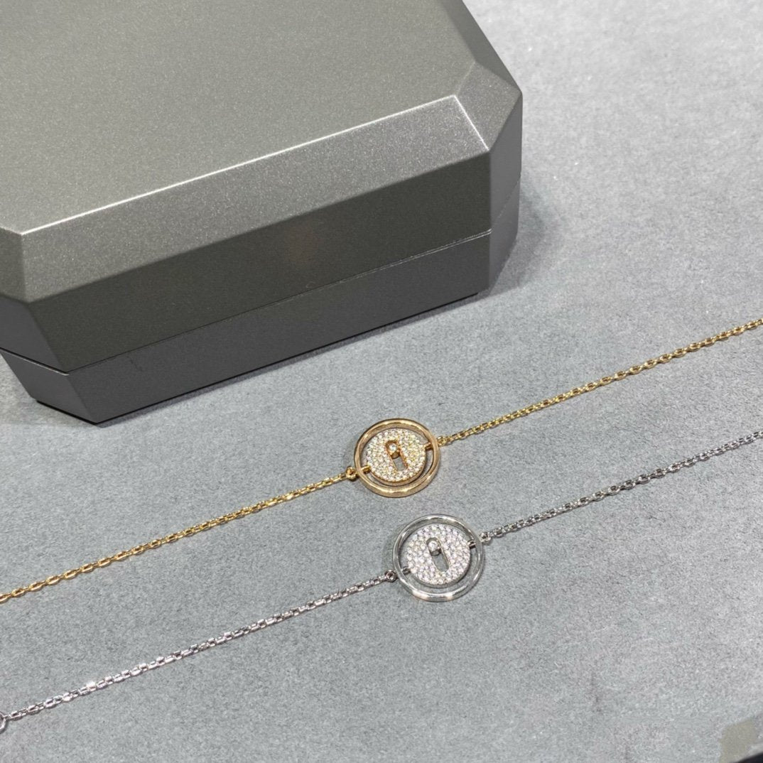 [Clover Jewelry]LUCKY MOVE DIAMOND PAVED BRACELET