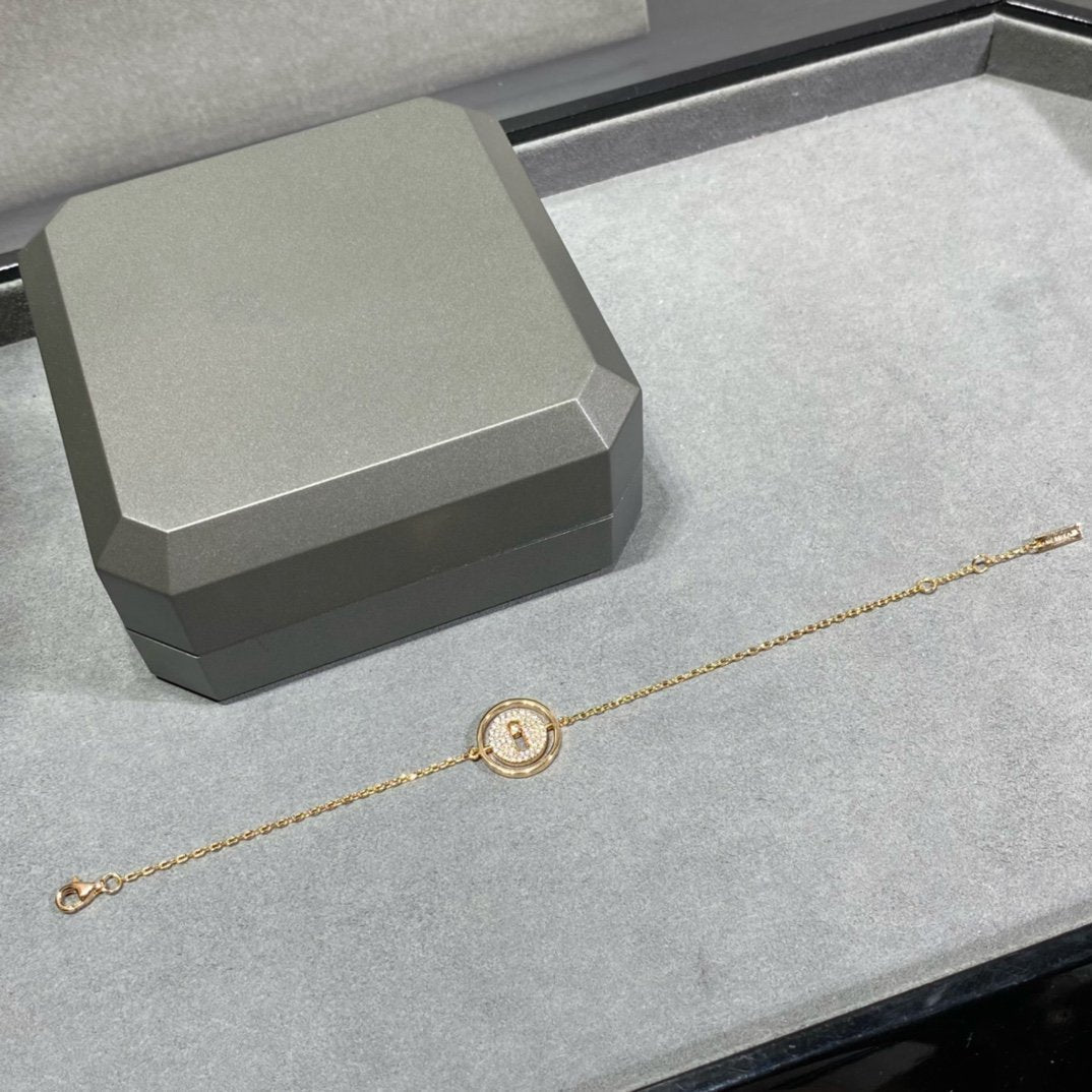 [Clover Jewelry]LUCKY MOVE DIAMOND PAVED BRACELET