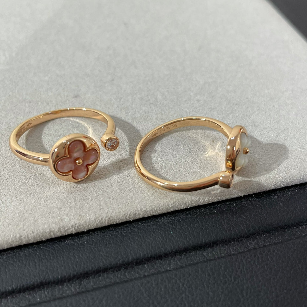 [Clover Jewelry]SUN 1 DIAMOND PINK MOP RING