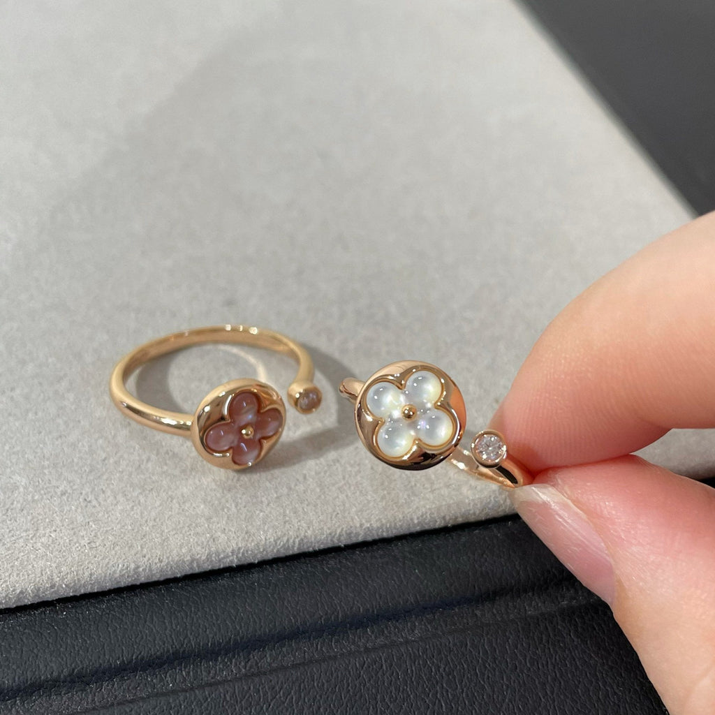 [Clover Jewelry]SUN 1 DIAMOND PINK MOP RING