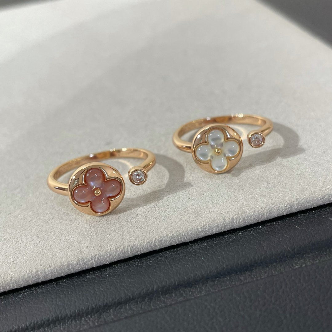 [Clover Jewelry]SUN 1 DIAMOND PINK MOP RING