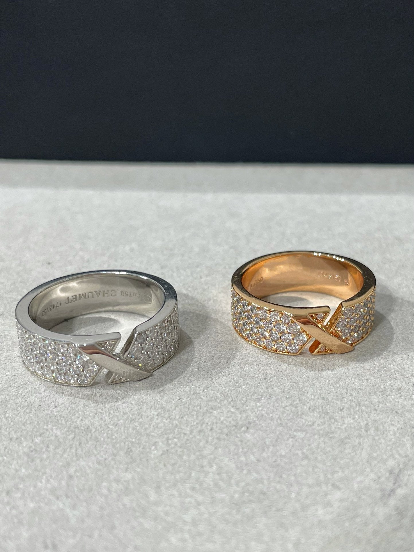 [Clover Jewelry]LIENS EVIDENCE  DIAMOND PAVED RING