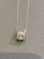 [Clover Jewelry]PERLEE PEDANT SIVLER DIAMOND NECKLACE