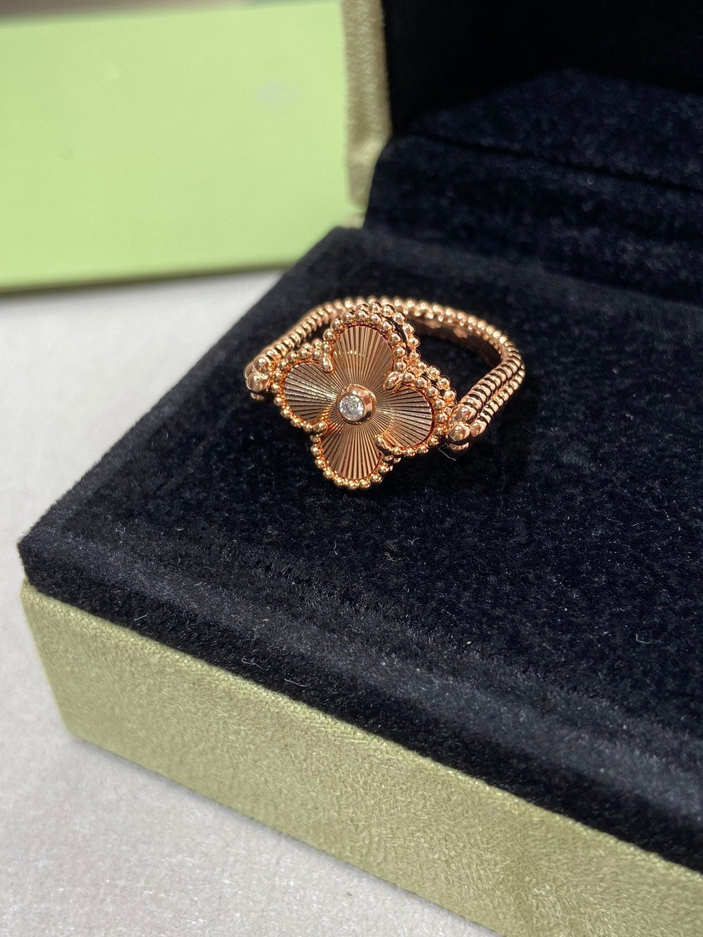 [Clover Jewelry]CLOVER RIVERSIBLE ROSE GOLD RING