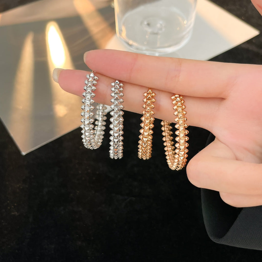 [Clover Jewelry]CLASH HOOP EARRINGS
