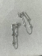 [Clover Jewelry]CHAINE CHAOS DIAMOND DROP EARRINGS