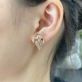 [Clover Jewelry]SERPENT DIAMOND STUD EARRINGS