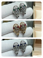 [Clover Jewelry]SERPENT DIAMOND STUD EARRINGS