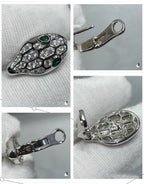 [Clover Jewelry]SERPENT DIAMOND STUD EARRINGS