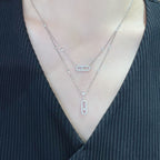[Clover Jewelry]MOVE 2 ROW DIAMOND NECKLACE