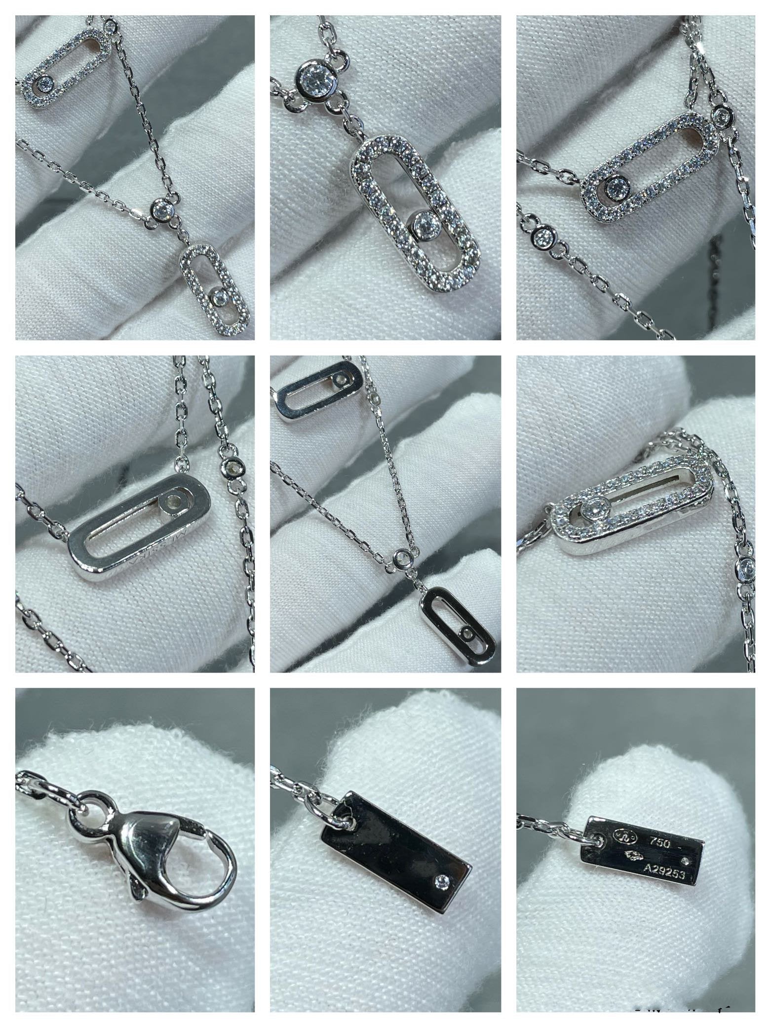 [Clover Jewelry]MOVE 2 ROW DIAMOND NECKLACE