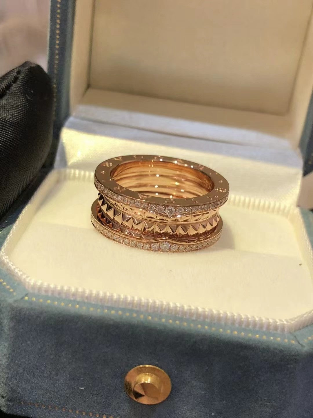 [Clover Jewelry]ZERO 1 ROCK DIAMOND PINK GOLD